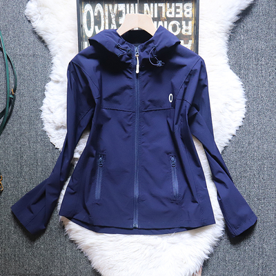 运动穿搭！户外山系upf50+速干冰凉感透气轻薄连帽外套防晒衣服女