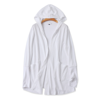 爱丽爱熙常规百搭款连帽披肩开衫