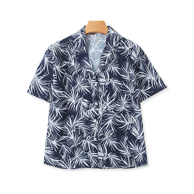 爱莉爱熙宽松纽扣开衫碎花衬衫