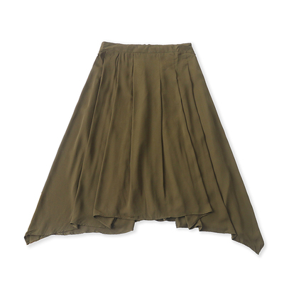 夏季高腰A字不规则显瘦半身裙