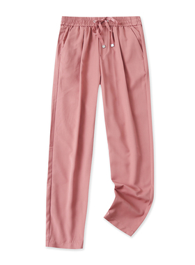 外贸松紧腰休闲裤 夏季新款薄款小脚裤女装百搭宽松时尚裤子11023