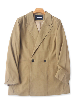 宽松翻领西装 春秋新款长袖休闲西服女上衣时尚纽扣开衫外套03034