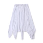 雪纺松紧腰抽绳半身中长裙女秋夏新款 潮L 不规则裙A字裙 时尚