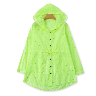 错层长袖 新款 薄外套 宽松女装 中长款 拉链衣服F 连帽防晒衣夏季