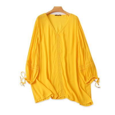 长袖百搭薄款微透T恤衫