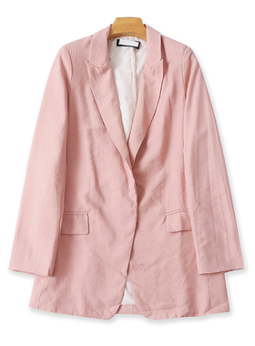 外贸翻领西装 春秋新款时尚西服女休闲宽松显瘦长袖上衣外套10274