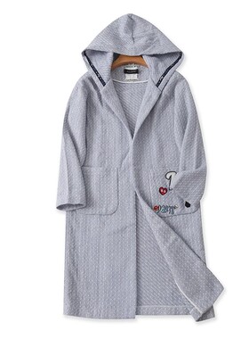 连帽小香风刺绣中长款大衣 春秋新款风衣女披肩开衫上衣外套17362