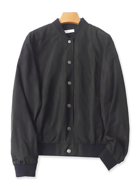 薄小立领夹克衫 春秋新款时尚外套 男女开衫棒球服休闲上衣 12041