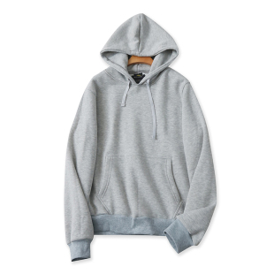 连帽加绒厚卫衣 秋冬新款显瘦保暖帽衫男女外贸宽松休闲上衣01153