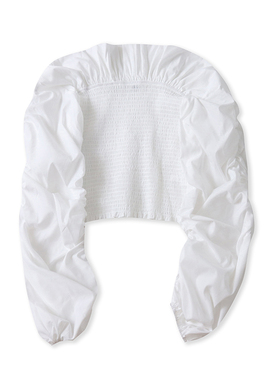 露肩木耳边长袖衬衫 春秋新款长袖褶皱时尚衬衣女装显瘦上衣04194