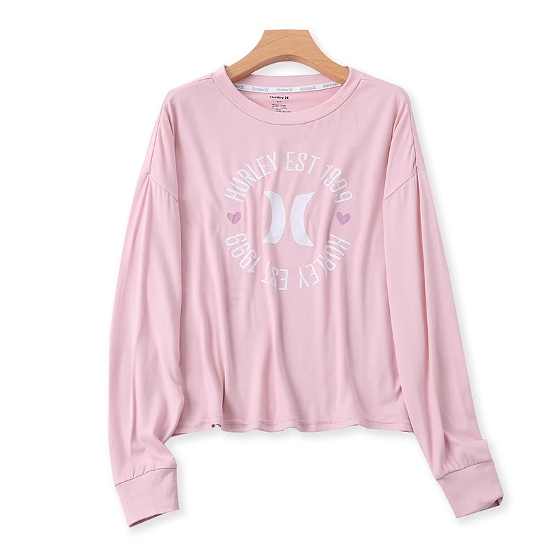 长袖常规印花字母T恤衫