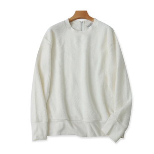 圆领一体绒卫衣 绒衫 宽松休闲女百搭打底衫 外贸上衣07202 春秋新款