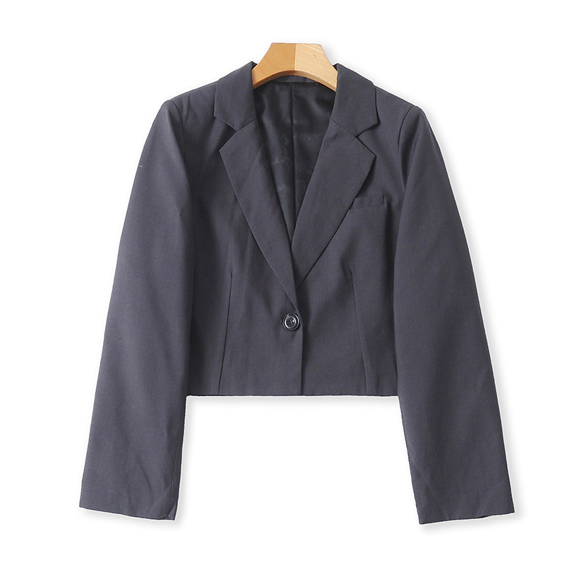 外贸翻领短款西装 春秋新款时尚西服女休闲宽松外套长袖上衣07574,女装/女士精品,西装,淘宝优惠券,粉丝福利购,淘宝优惠卷