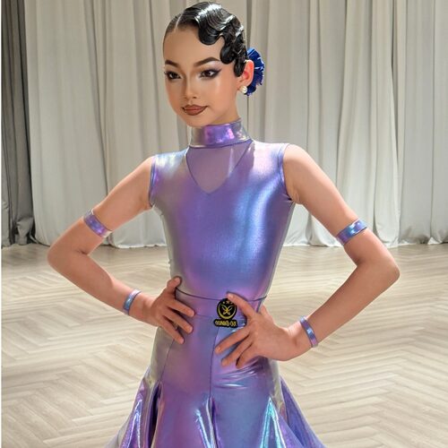 星辰拉丁舞服「高定幻彩」2026金标儿童拉丁舞服规定服赛服