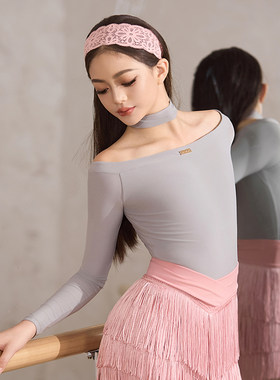 星辰拉丁舞服「极简之形」秋冬新品一字肩流苏裙拉丁舞练习套装