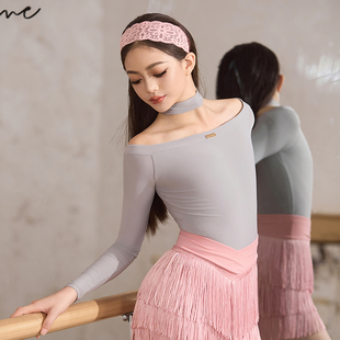 星辰拉丁舞服「极简之形」秋冬新品一字肩流苏裙拉丁舞练习套装