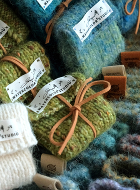 snow乔原创《织包包织杯杯》｜手织毛线杯套收纳包耳机包笔筒外套