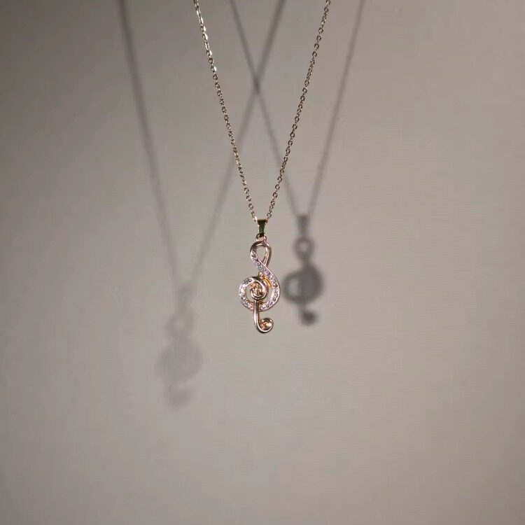 音符项链小众设计高级感女锁骨链