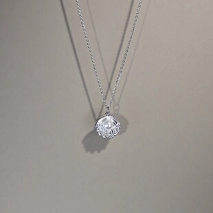 Cute 小众精致锁骨链配饰礼物 luck古着女生项链贝壳珍珠吊坠时尚