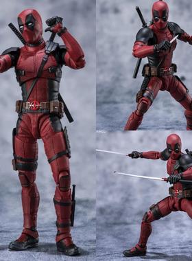 SHF宇宙死侍2DEADPOOL毒液屠杀蜘蛛侠迈尔斯可动手办礼物玩具