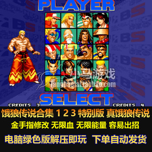 金手指修改 隐藏角色无限能量电脑版 特别版 真饿狼传说合集