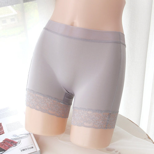 高腰牛奶丝不卷边防走光安全裤