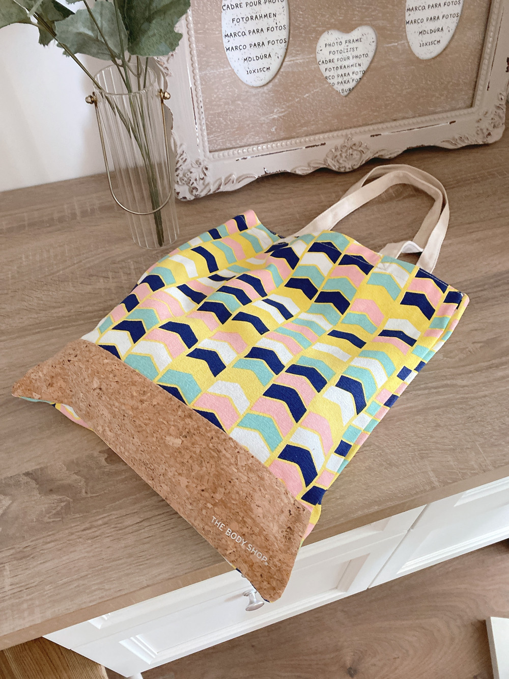 出韩国 小清新几何图案印花休闲帆布包 瑕疵特价！！3个包邮！