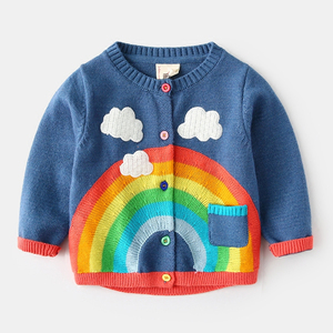 宝宝彩虹针织毛衣