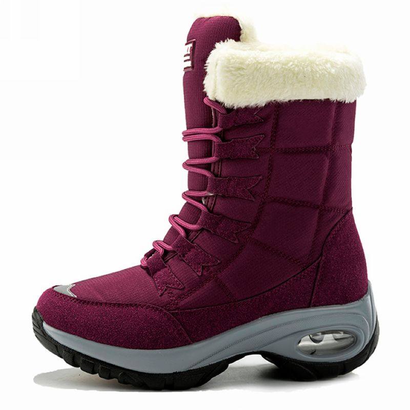 加绒保暖东北棉鞋女中高筒靴冬季防水防滑厚底增高户外妈妈雪地靴,女鞋,时尚雪地靴,淘宝优惠券,粉丝福利购,淘宝优惠卷