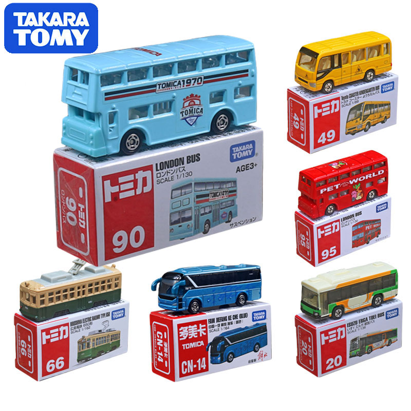 多美卡合金车伦敦双层临港日野巴士公交共汽车电车小汽模型玩具车