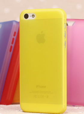 适用苹果手机壳iphone5S 5C se 0.3mm超薄磨砂壳 半透明保护壳套