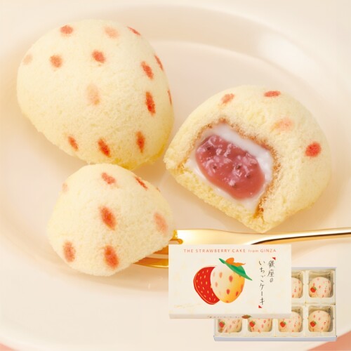 日本东京香蕉草莓夹心蛋糕礼盒