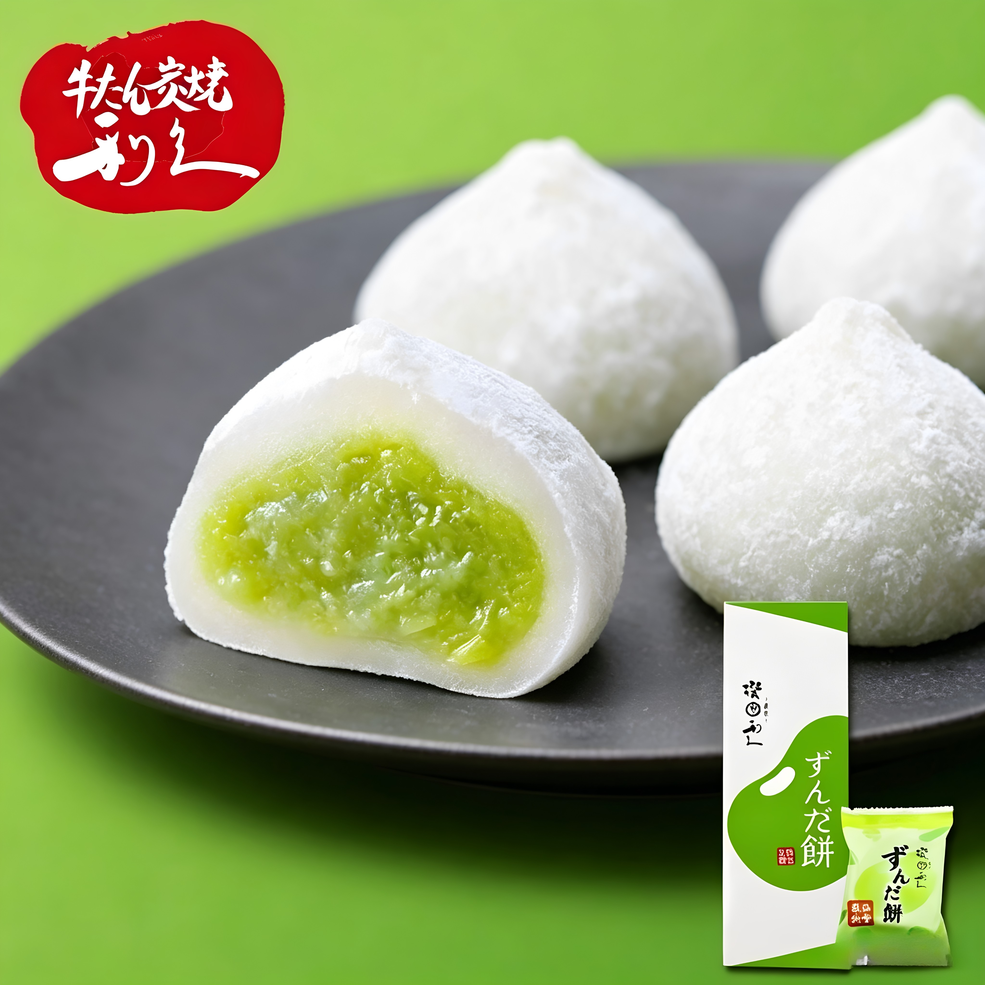 羽生结弦家乡名物菓匠撰利久毛豆夹心麻薯饼大福点心甜品礼盒日本
