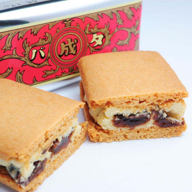 【新鲜日期】日本北海道六花亭朗姆酒提子白巧克力葡萄干饼干