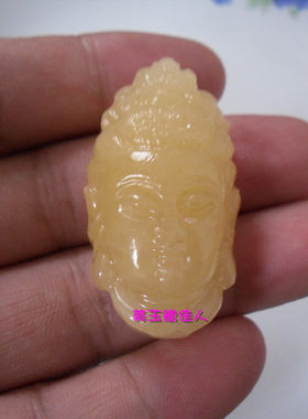 精雕挂件吊坠男女款手串米黄玉