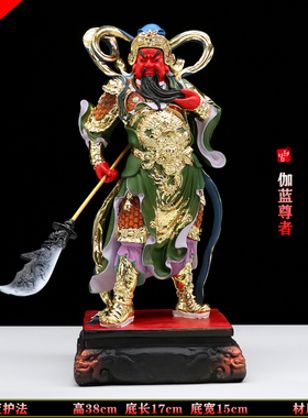 包邮树脂佛像关公韦陀菩萨佛像伽蓝菩萨韦陀菩萨左右护法佛像摆i.