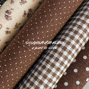 碎花复古纯棉波点桌布韩系清新茶几盖布户外野餐垫沙发布多颜色新