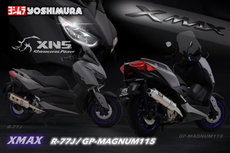 新款日本进口吉村排气管适用于XMax300全段YOSHIMURA钛合金排气管