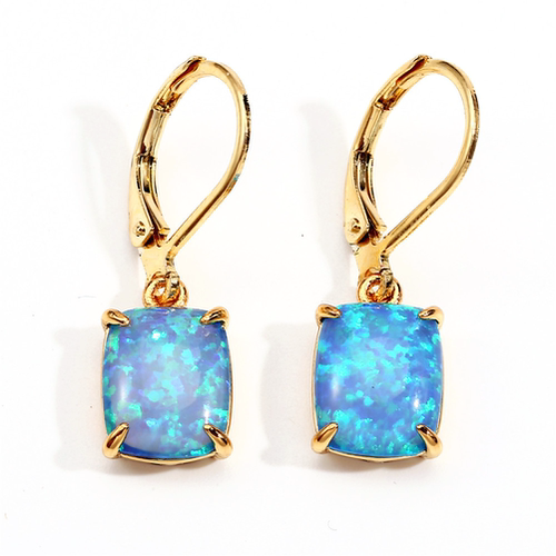 9157·针925银【原创欧泊opal系列·恒光】设计师款澳宝耳饰女