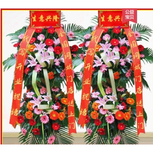 山阴县合盛堡乡岱岳安荣乡薛圐圙乡鲜花店配送开业花篮商务