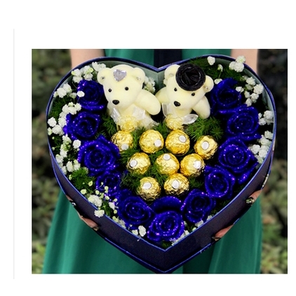 林甸县双鹏购物中心广场华夏家店广场鲜花店520速递玫瑰花束