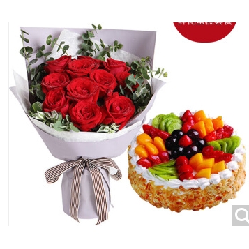 长乐市松下镇江田镇古槐镇文武砂镇520玫瑰鲜花店配送生日蛋糕玫