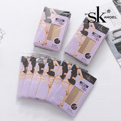 12双SK2910短丝袜薄款防勾丝天鹅绒短袜子女自然肤色黑色耐穿裸感