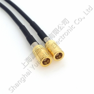 屏蔽连接线SMB-K/SMB-K母头RG174全铜线射频线SMB母头转接线