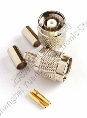 射频连接器RP-TNC-C-J-3公头RP-TNC-JC-3/RP-TNC-J-3配接RG58/223