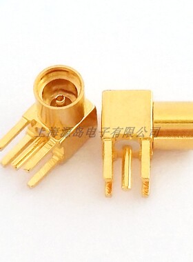 射频连接器MMCX-KWE天线母座MMCX-KWHD厚金48小时PCB焊板90度