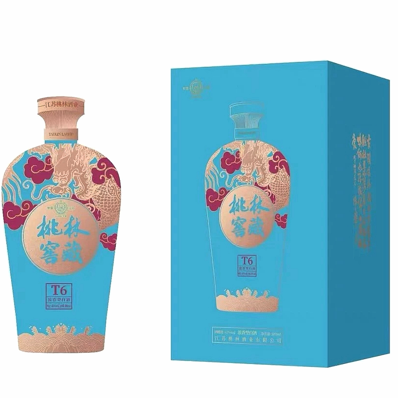 桃林酒业42度500mlx6瓶浓香型五粮固态发酵白酒精装T6一箱