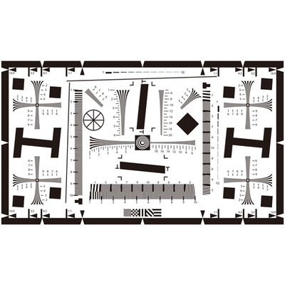 iso12233摄像机测试卡清晰度