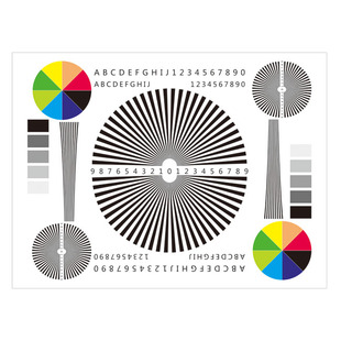 1X0.75米 高清 聚焦调试原版 镜头调焦测试卡监控摄像机测试图