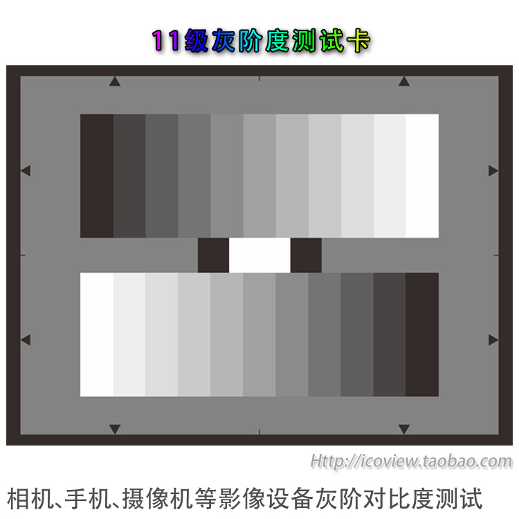 灰度测试卡亮度对比度伽马动态范围监控摄像机测试图1000*750mm
